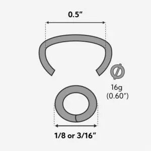 516  1/2" 16 Gauge C-Style